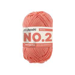 myboshi | NO. 2 garen — 85% katoen + 15% kapok, kluwen 50 g ~ 100 m, Rouge