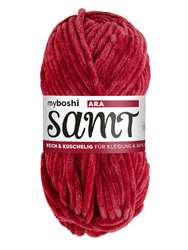 myboshi | SAMT brei- en haakgaren — polyester chenille, kluwen 100 g / 100 m, Macaw
