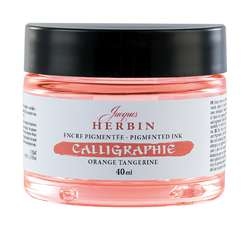 HERBIN | Kalligrafie-inkt — gepigmenteerd, potje 40 ml, Tangerine