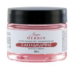 HERBIN | Kalligrafie-inkt — gepigmenteerd, potje 40 ml, Carmine
