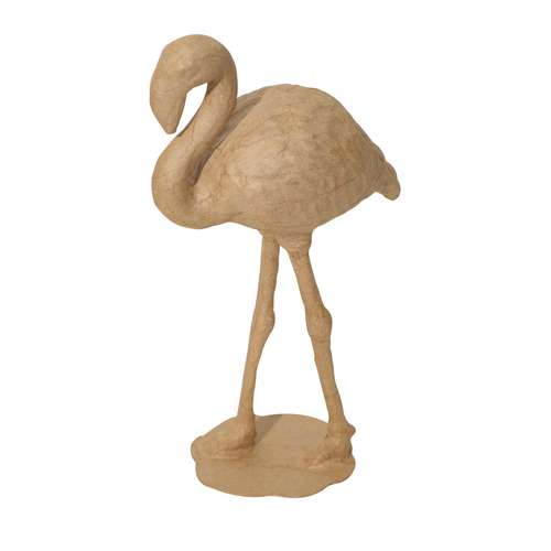 DÉCOPATCH "Flamingo" figuur van papier-maché 
