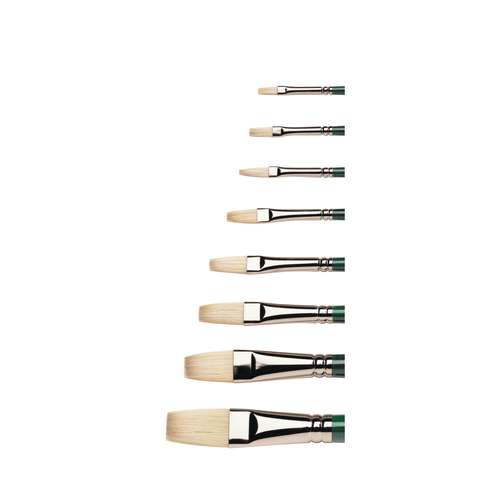 WINSOR & NEWTON™ | WINTON penselen varkenshaar voor olie- en acrylverf, formaat lang en plat 