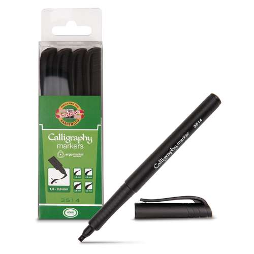 KOH-I-NOOR | ergo 3514 kalligrafie-marker — 4-set 