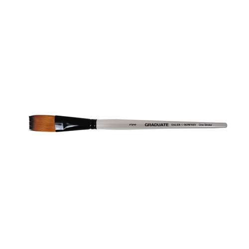 DALER-ROWNEY | GRADUATE penseel ○ plat & lang (one stroke) — synthetisch haar 