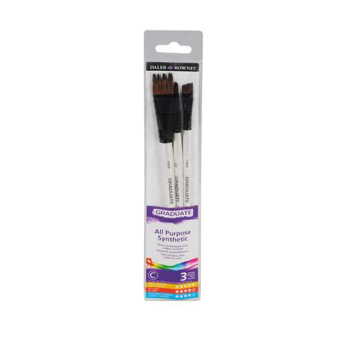 DALER-ROWNEY | GRADUATE effectpenselen ○ comb ○ 3-set — synthetisch haar 