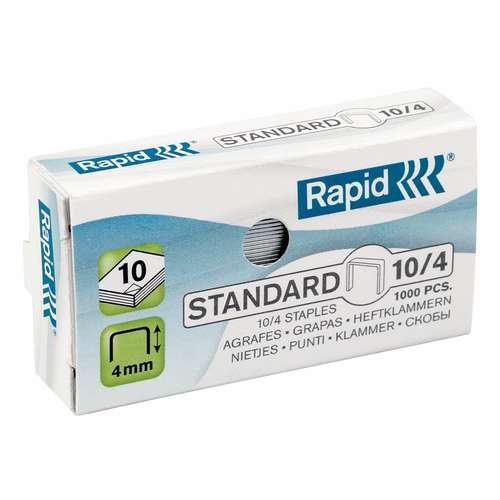 Rapid® | Standard nietjes n° 10/4 — 1000-verpakking 