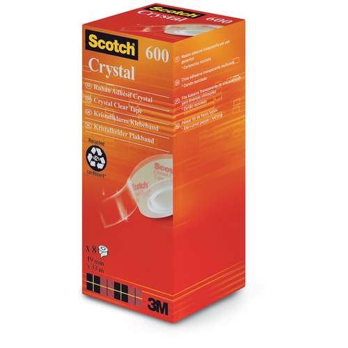 Scotch® Crystal Clear plakband 600 