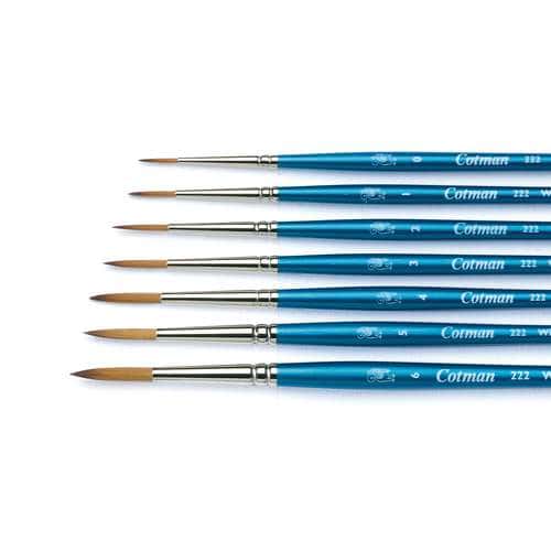 WINSOR & NEWTON™ | Cotman Series 222 Designers' Short Brushes 