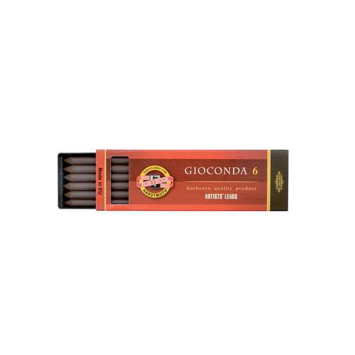 KOH-I-NOOR | GIOCONDA 4378 krijtstift ○ sepia donkerbruin — 6-set 