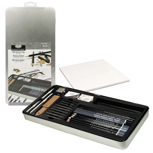 Royal & Langnickel® | essentials™ LARGE ART SET Sketching — 32-blik 