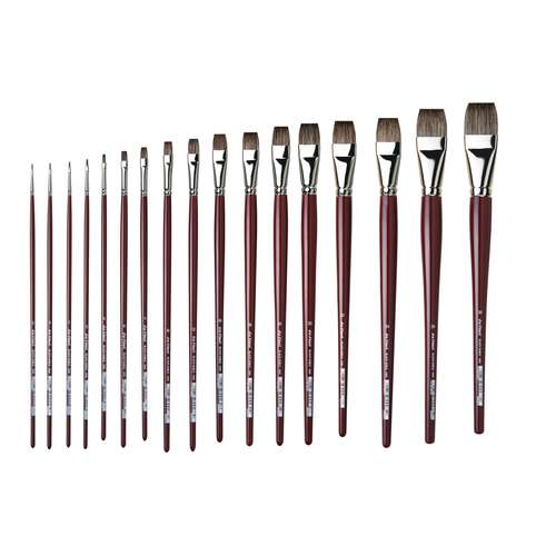 da Vinci | BLACK SABLE, serie 1840 plat olieverf penseel 