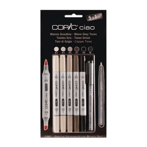 COPIC® | ciao marker - 5+1-set Warm gray tones 