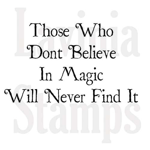 Lavinia Stamps | Believe in magic tekststempel 