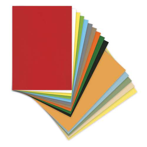 Gekleurd tekenpapier 130 g/m2, assortiment 