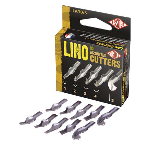 Linosnede cutters types 1 – 5, 10-delig assortiment 