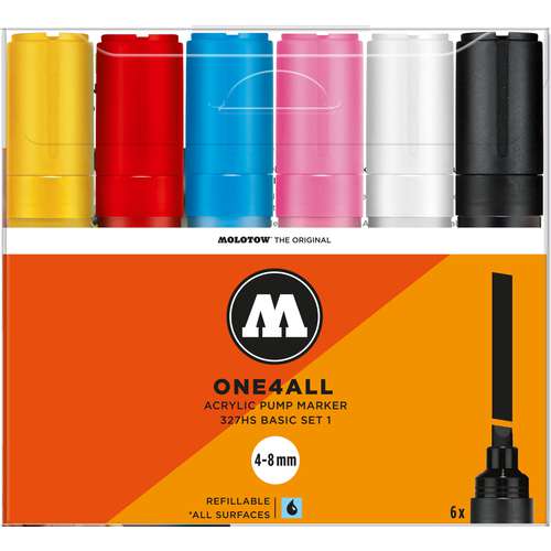 MOLOTOW™ ONE4ALL Chisel-Set lakmarkers 