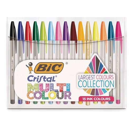 BiC® | Cristal® Multicolour ballpoint -15-set 