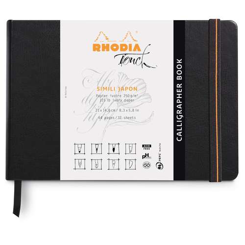 RHODIA® | Touch CALLIGRAPHER BOOK — hardcover 