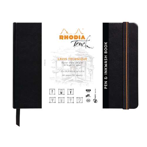 RHODIA® | Touch PEN & INKWASH BOOK — hardcover 