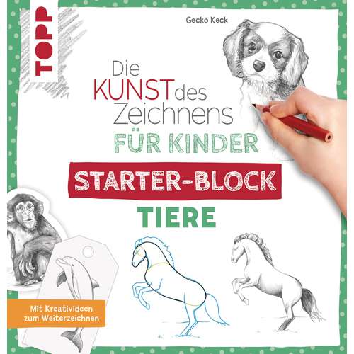 Die Kunst des Zeichnens für Kinder Starter-Block Tiere 