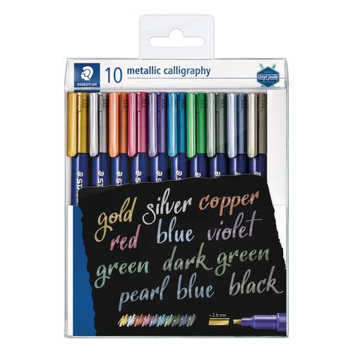 STAEDTLER® | Metallic calligraphy pen — 10-set 