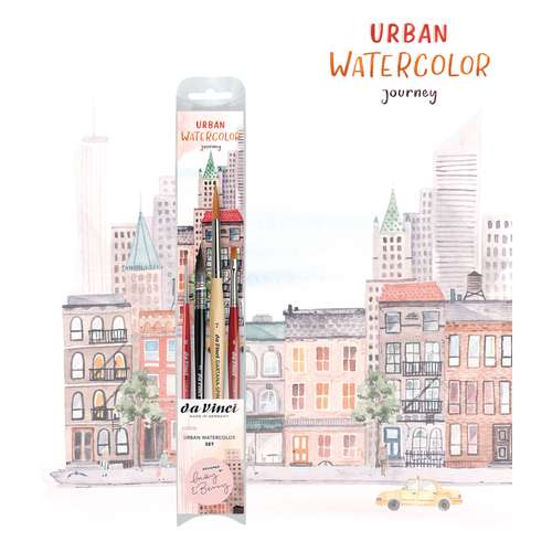 da Vinci | Set 4 penselsenda Vinci | urban journey 