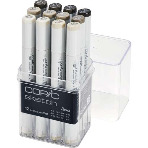 COPIC® | sketch marker — 12-case Warm grey 