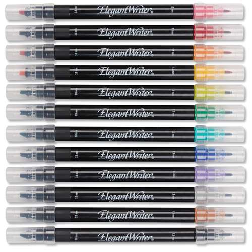 Speedball® | Elegant Writer® Dual-Tip kalligrafie-marker — 12-set 