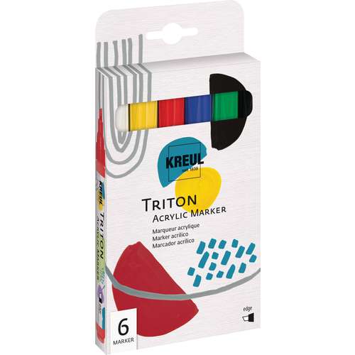 KREUL | TRITON ACRYLIC MARKER ○ edge — 6-set 