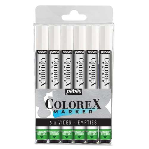 pébéo | ColoreX aquarelinkt-marker leeg — 6-set 