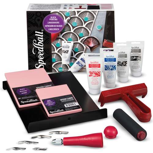 Speedball® |  FABRIC BLOCK PRINTING — 14-set Deluxe 