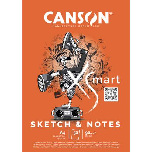 CANSON® | XSmart SKETCH & NOTES tekenblok 