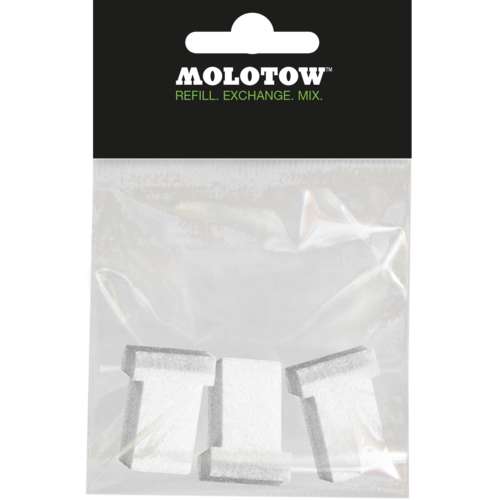 MOLOTOW™ | T-style tip 20 mm ○ 3 -set — voor series 420PP / 620PP / 440PP / 640PP / 411EM / 611EM 