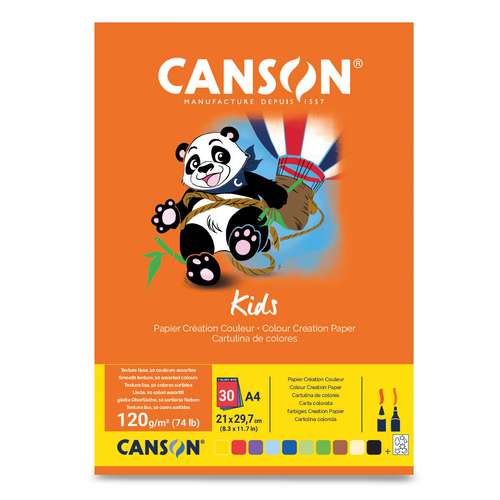 CANSON® | Kids Creation knutselblok — gekleurd papier 