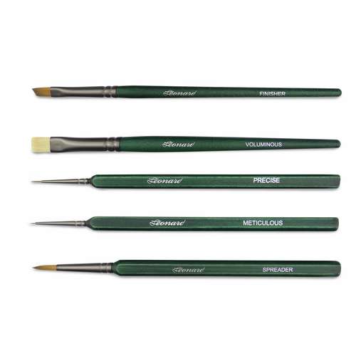 Léonard | Detailpenseel ○ 5-set L5000-3 — synthetisch haar 