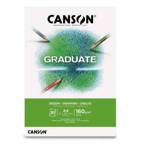 CANSON® | GRADUATE tekenblok — wit papier 