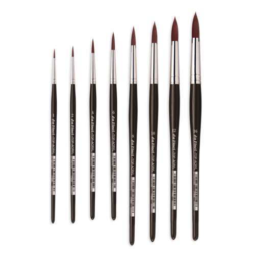 da Vinci | TOP-ACRYL 7785K penseel ○ rond ○ korte steel — synthetisch haar 