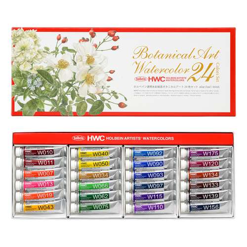 HOLBEIN | HWC ARTISTS' WATERCOLOR™ aquarelverf — 24-set Botanical Art 