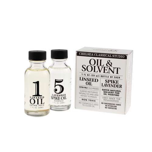 CHELSEA | N°1 Linseed & N°5 Lavender Spike — 2-testset OIL & SOLVENT 
