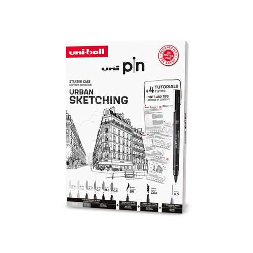 uni-ball | uni pin STARTER CASE — URBAN SKETCHING 