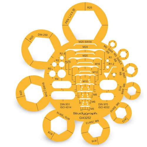 Graph'it | Studygraph sjabloon GI43252 — bouten & moeren 