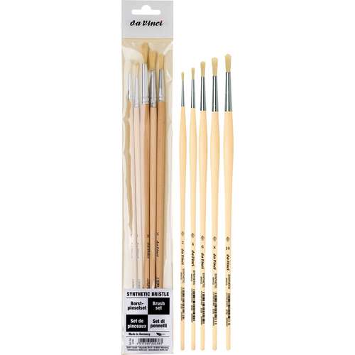 da Vinci | SYNTHETIC BRISTLE penselen ○ rond ○ 5-set 5295 — synthetisch haar 