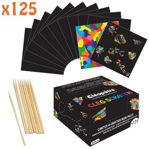 Cléopâtre | CLÉO SCRATCH Scratch Cards — 9 cm x 9 cm 