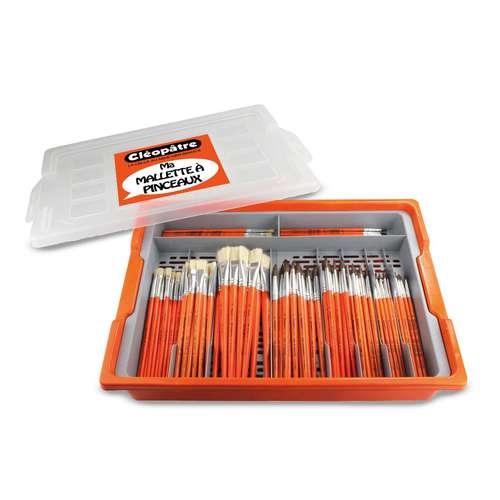 Cléopâtre | 100 Brush Storage case — with drainer 