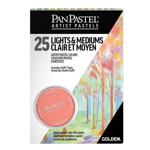 PanPastel® | ARTISTS' PASTELS — 25 + 18-cadeauset LIGHTS & MEDIUMS 