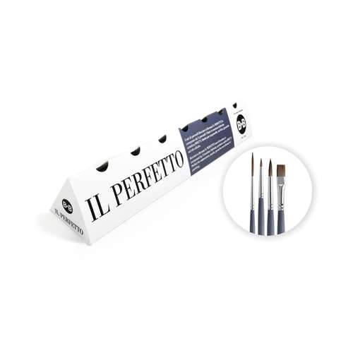 Borciani e Bonazzi | IL PERFETTO aquarelpenselen ○ 4-cadeauset — synthetisch haar 
