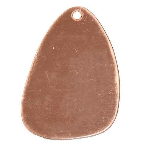 ABIG | Koperen hanger ○ voor emaille — driehoekig & afgerond 