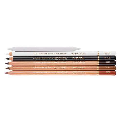 KOH-I-NOOR | GIOCONDA krijtpotloden & houtskoolpotloden — 5 + 1-set ART 