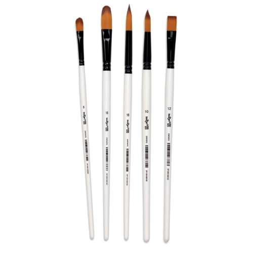 DARWI® | FOR YOU penselen ○ 5-set Medium brushes II — synthetisch haar 