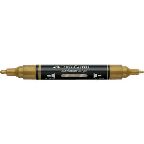 FABER-CASTELL | MULTIMARK MIRROR marker ○ dubbelzijdig — 550 Gold 